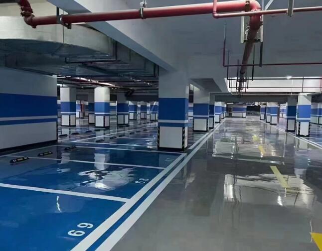 停車(chē)場(chǎng)地坪漆工程案例